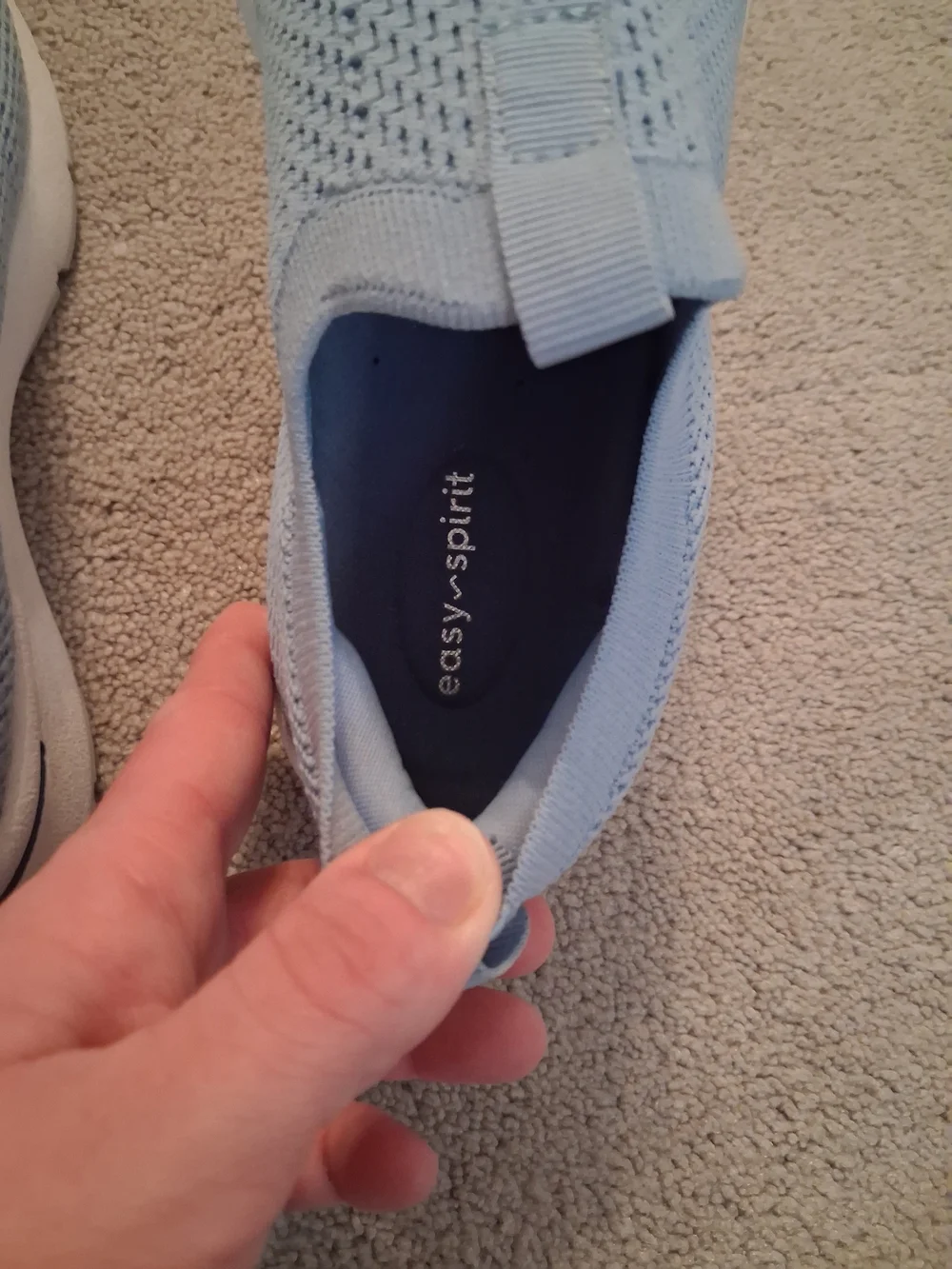 Easy Spirit Light Blue Slip-On Women's Sneakers